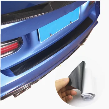 

Carbon Fiber Car Trunk Guard Plate Rear Bumper Protect Sticker For Seat leon ibiza Alhambra opel niva kalina priora Accessories