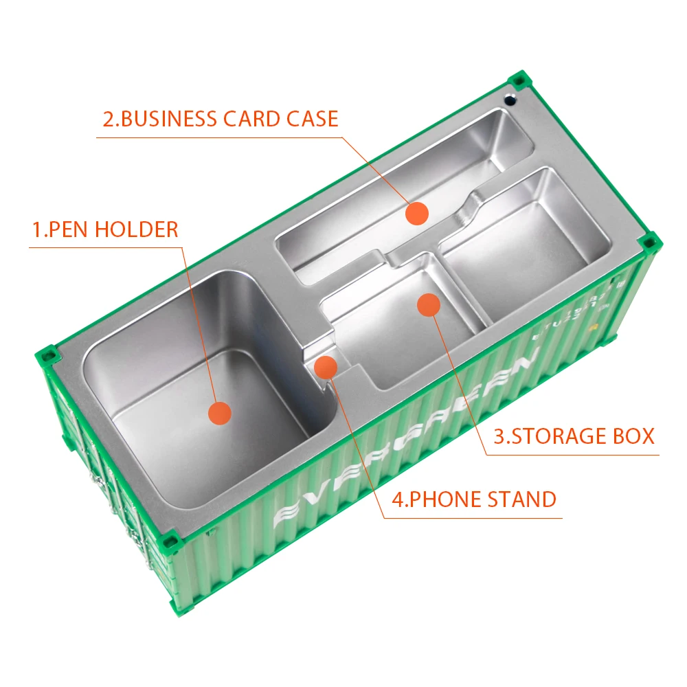 Simulation Shipping Container Model  20ft Mini Toys Logistics Container MultiFunction Pen Holder Office Must be Gift Custom LOGO