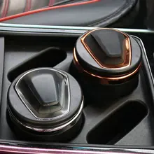 Портативный автомобильный Пепельница светодиодный светильник сигарета дым пепельница цилиндр держатель с крышкой съемный мусорный бак контейнер для хранения мелочей