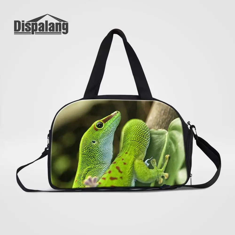 Travel Bag13 Men Weekender Shoulder Overnight Duffle Travel Bags Animal Lizard Printed Student Clothes Hand Messenger Luggage Duffel Handbags - Цвет: Travel Bag13
