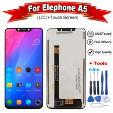 6 18 дюймовый ЖК дисплей для Elephone A5 + сенсорный экран 100%