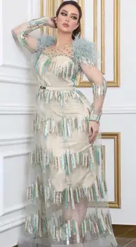 

NEW African 3D Sequins Lace Fabric 2020 High Quality Lace French Sequence Tulle Lace Nigerian Lace Fabrics For Wedding Silver