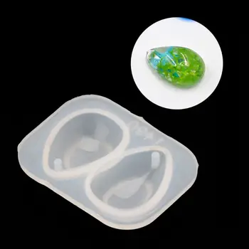 

Teardrop Shape Pendant With Hole Craft DIY Silicone UV Resin Jewelry Mold