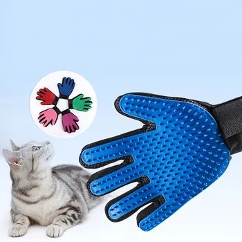 

1 Pair Pet Hair Glove Comb Pet Dog Cat Grooming Cleaning Glove Deshedding Hair Remover Massage Brush Animal Supplies Accessoies