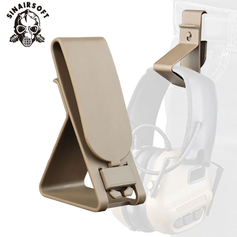 

Tactical IPSC Earphone Stand Holder Suitable For MOEEL Waist Walker IMPACT MAS Hunting Shooting Military Accessories