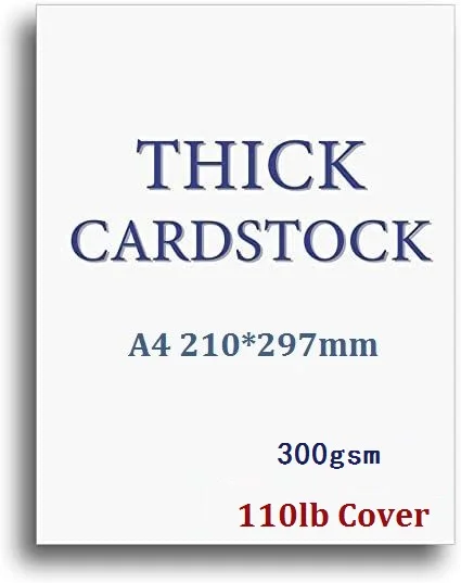 

Size A4 300GSM Plain White Matte Thick Card PAPER Cardstock 10/20/50 - You Choose Quantity