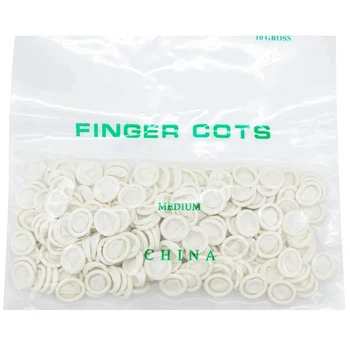 

150g/bag Protective One-off Rubber Latex Finger Cots Fingertips Gloves