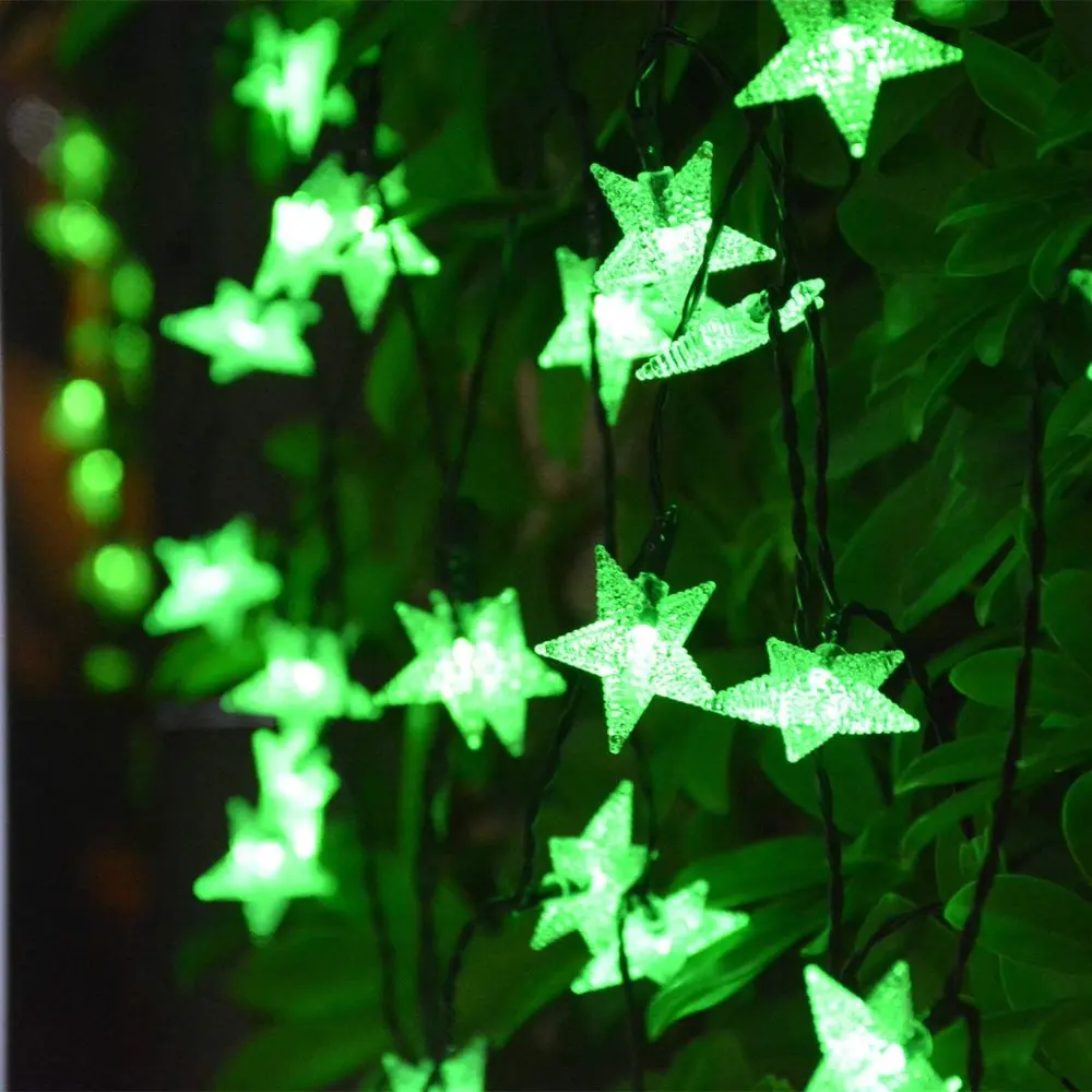Green string lights