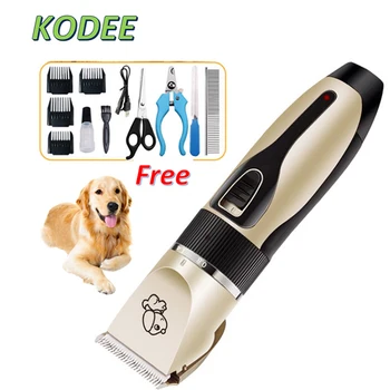 

Professional Pet Hair Clipper Cordless Design Ceramic Blade Trimmer Machine For Dog USB Charging Pets Hair Cutter With Combs kit