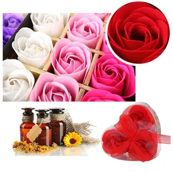 

Heart Scented Bath Body Petal Romantic Rose Flower Soap Wedding Decoration Gift