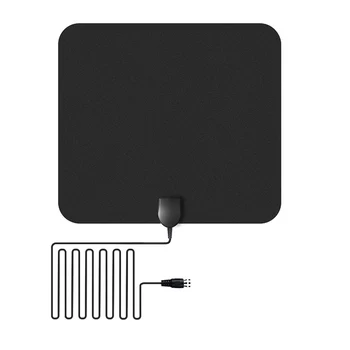 

Indoor Easy Install Digital With Amplifier HDTV 50 Miles Range Portable Signal Reception Home 1080P TV Antenna