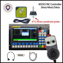 

CNC kit M350 motion control system 3/4/5 axis Motor controller emergency stop electronic hand wheel +V5 anti-roll 3D probe edge