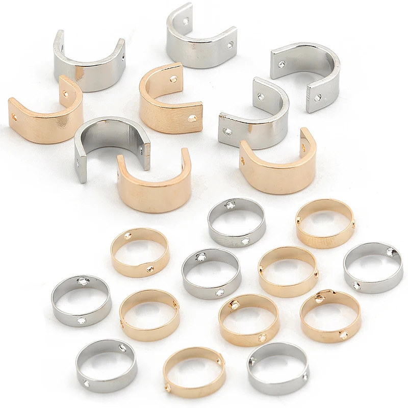 10pcs Copper Material Half Round Circle Jump Ring DIY Earring Connectors For Handmade Craft Earrings Jewelry Findings Making | Украшения и
