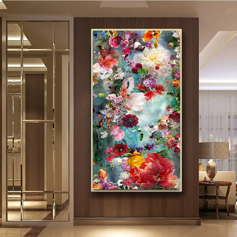 5d Diy Diamond Painting Flowers Cross Stitch Needlework Home Landscape Decorative full Square Diamond 3d Mosaic Embroidery life