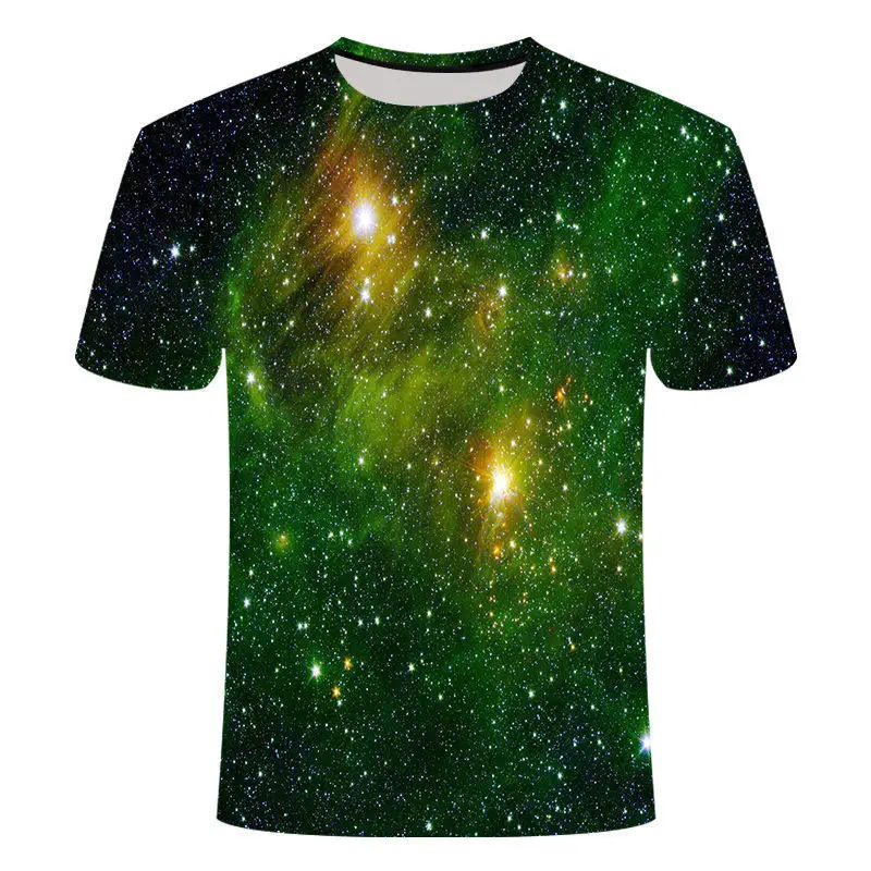 

2019 The Galaxy Starry Sky 3d printed t-shirts Leisure Time Short Sleeve summer top t shirt baseball jersey bodybuilding tshirt