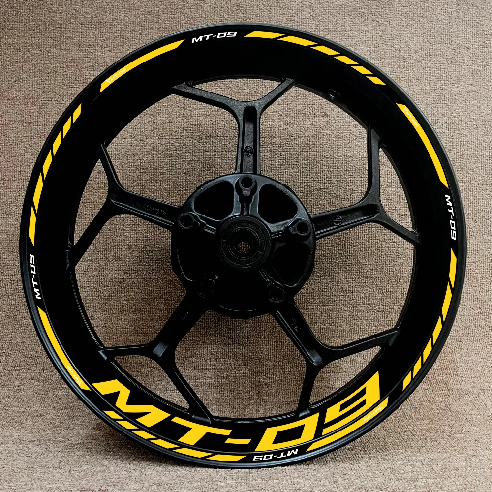 Yamaha Mt09 Motorcycle Wheel Hub MT-09 Decal Modification Full Set Of 17 Inch Rim Reflective Stickers
