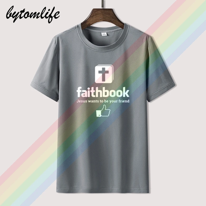 New Jesus Wants To Be Your Friend Faithbook T Shirt Christian Tshirts Cotton Short Sleeve Jesus T Shirts T Shirts Aliexpress