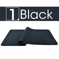 Premium Large Waterproof Gaming Mouse Pad - Anti - Slip Natural Rubber Desk Mat with Locking Edge - 80 x 30 cm (Black)