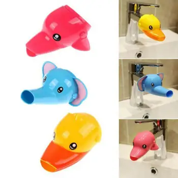

Kids Water Faucet Extender Cute Animal Toddler Kid Bathroom Hand Washing Faucet Tap Extender Sink Handle Bath toys for children