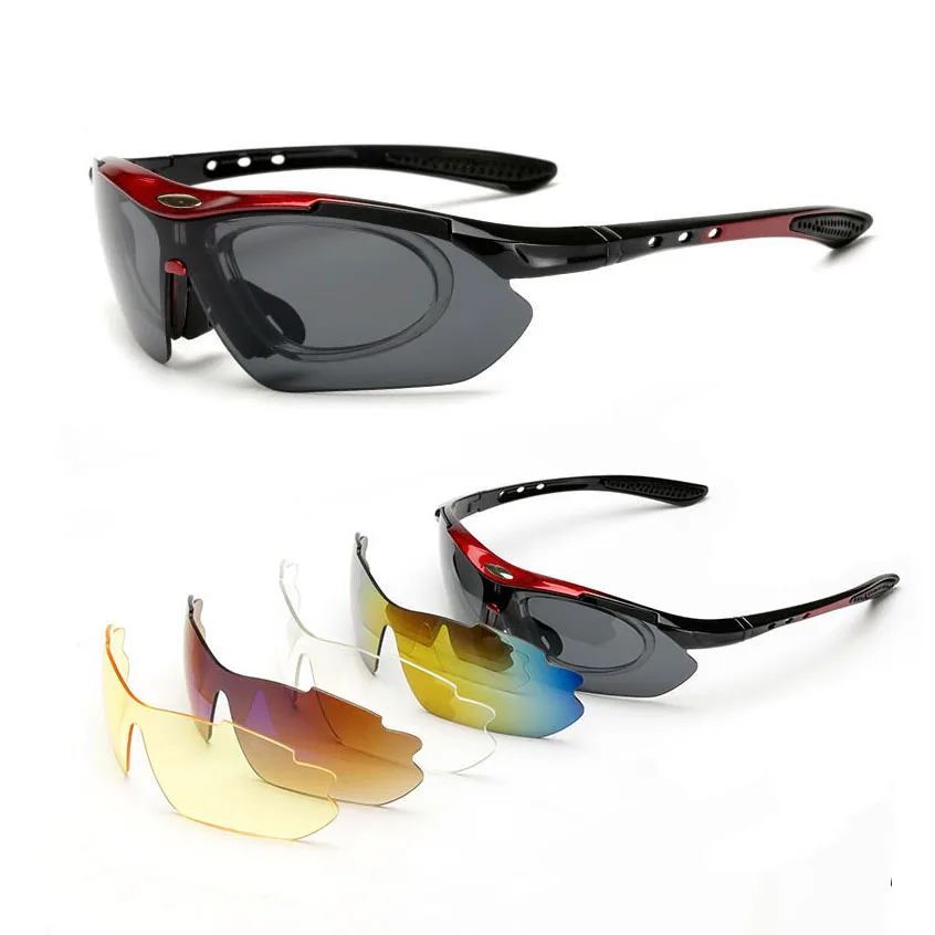 Detachable Cycling Sunglasses Goggles Bike Bicycle Riding Glasses Sports Eyewear 