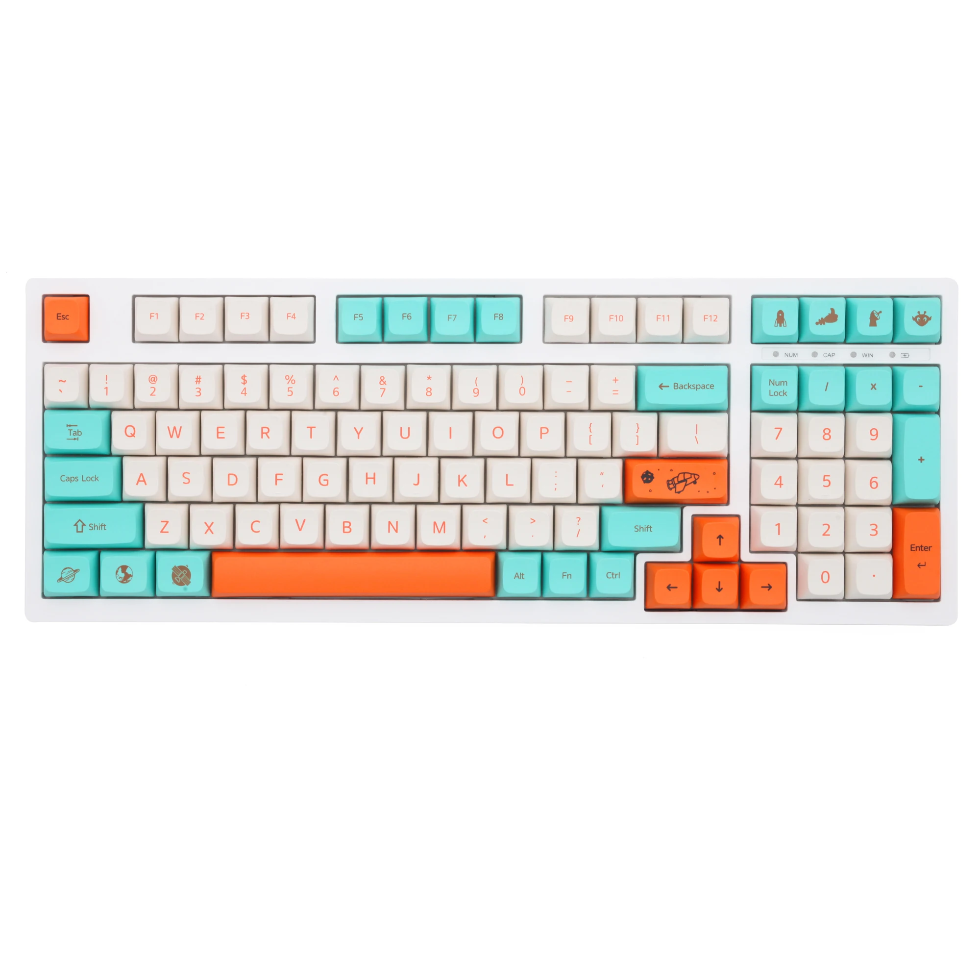 conjunto grosso pbt para teclado gh60 poker