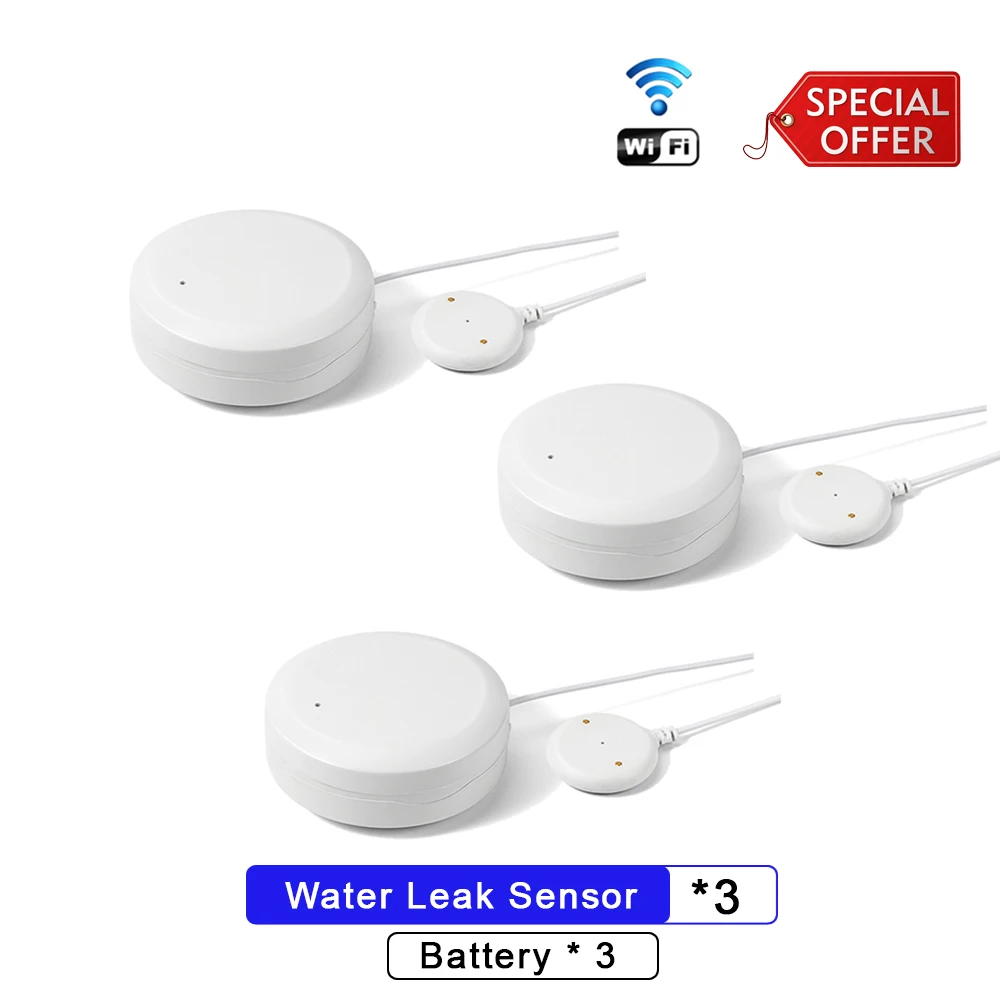 Beelite WiFi Water Leakage Sensor Smart Water Sensor Home Security Flooding Sensor Water Leak Detector Tuya Smart Home Alarm emergency lights car Alarms & Sensors