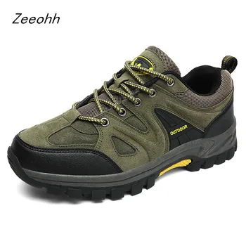 

Zeeohh Men Outdoor Hiking Shoes Classic Anti-skid Breathable Climbing Trekking Sneakers botas tacticas hombre Large Size 39-47