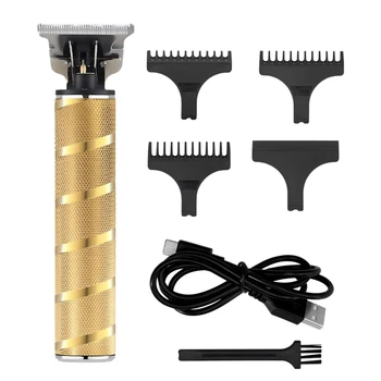 

USB Rechargeable Hair Clipper Electric Hair Trimmer Cordless Shaver Trimmer 0mm Men Barber Hair Cutting Machine