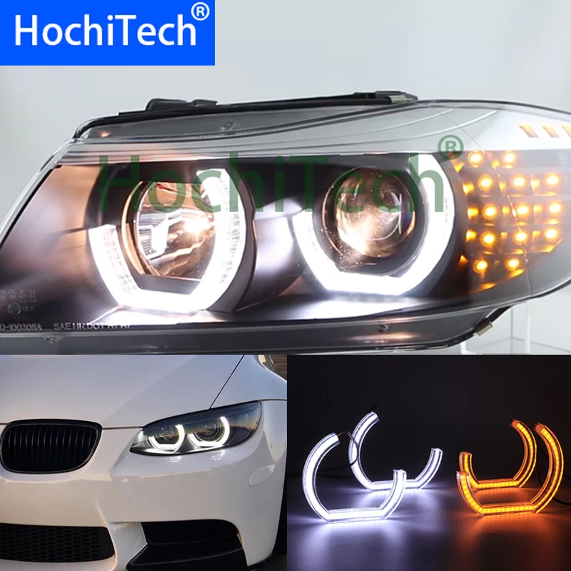 Набор светодиодсветодиодный ангельских глаз Crystal DTM M4 с желтым поворотным