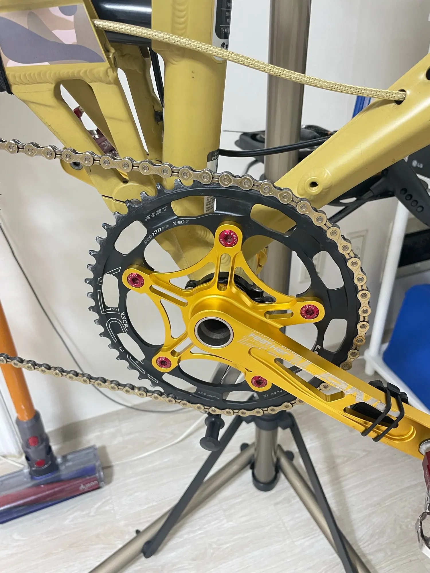 Bolany Crankset Folding Bicycle Crank 170mm 130BCD 5 Bolts Aluminum Alloy Bottom Bracket Ceramic Bearing CNC Anodized Bike Parts bike crank,bike crankset,bicycle parts