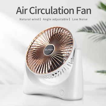 

Small USB Rechargeable Desk Fan Portable Ultra-quiet Electric USB Fans Silent Mini Air Circulation Fan Ventilador for Home