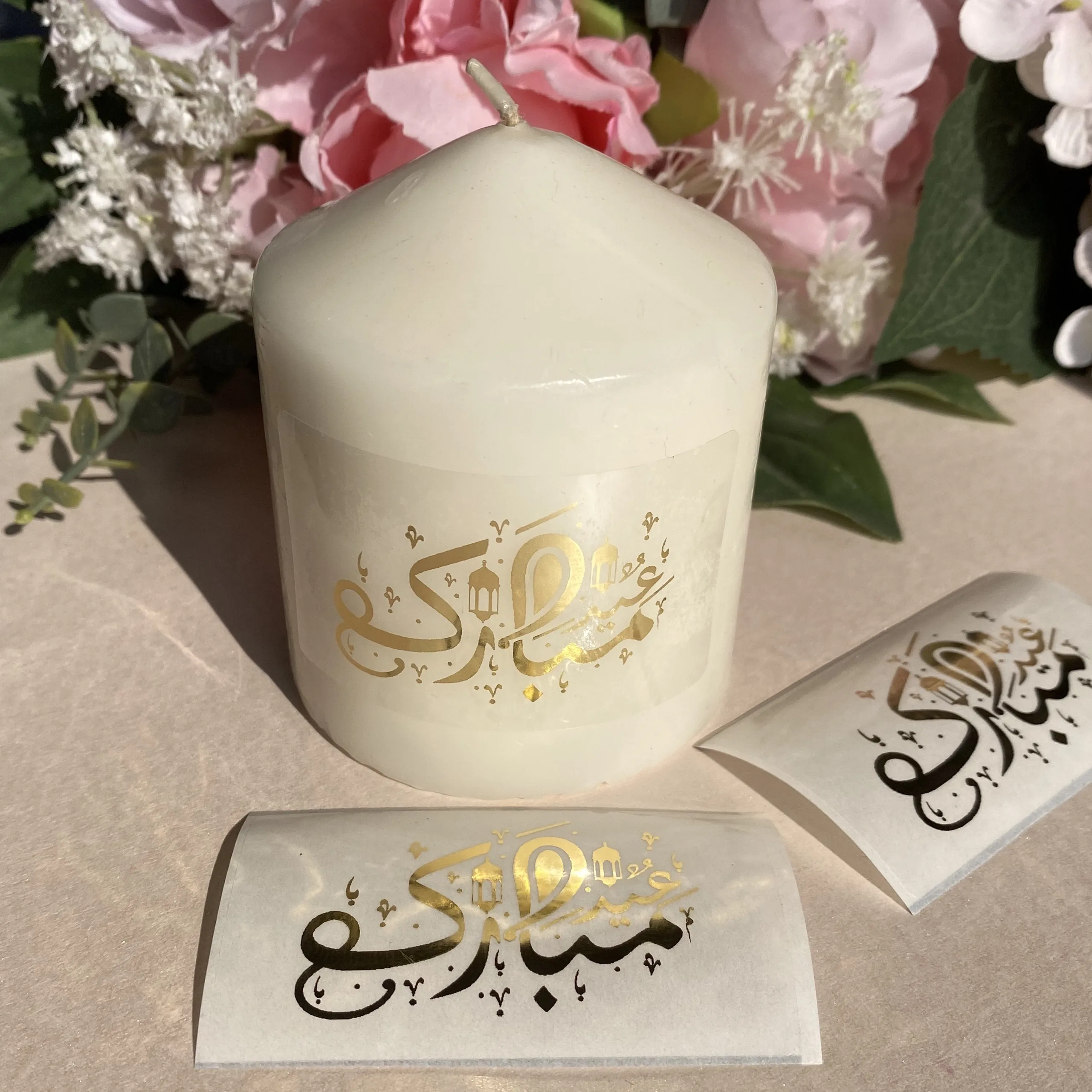 30 Ramadan Mubarak Eid Mubarak Candle Stickers Labels With lamp Crescent  Decorations - AliExpress