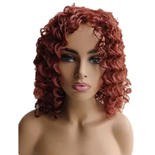 Pervado волос синтетический короткий парик кудрявый Косплей парики для афроамериканских женщин Parrucca Pelo