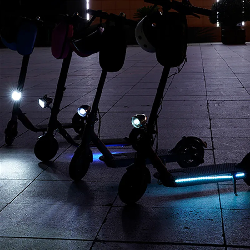 Электрический светильник для скутера, складной светодиодный светильник для скутера Xiaomi M365, водонепроницаемая полоса, фары для езды ночью, безопасный декоративный светильник s