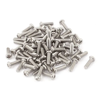 

Retail M3 x 10mm 304 Stainless Steel Phillips Pan Head Screws Bolt 60pcs