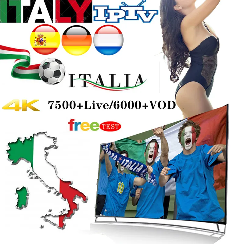 

1 Year 7500+Live Europe IPTV French Dutch Spain Italy UK IPTV Subscription arabic iptv free sports android tv box ssmart tv pc