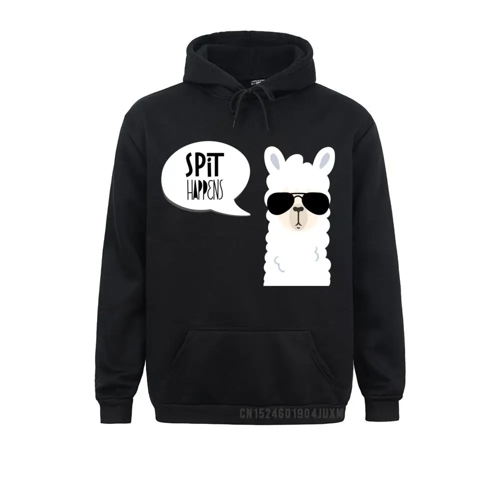 

Funny Quot Spit Happens Quot Llama Pullover Sweatshirt Hoodie Hoodies Prevailing Men Sweatshirts Print Long SleeveSportswears