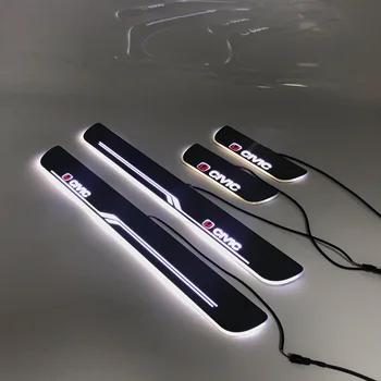 

LYQ led moving door scuff for Honda CIVIC ynamic door sill plate welcome lamp lining overlay Flow/fixed light