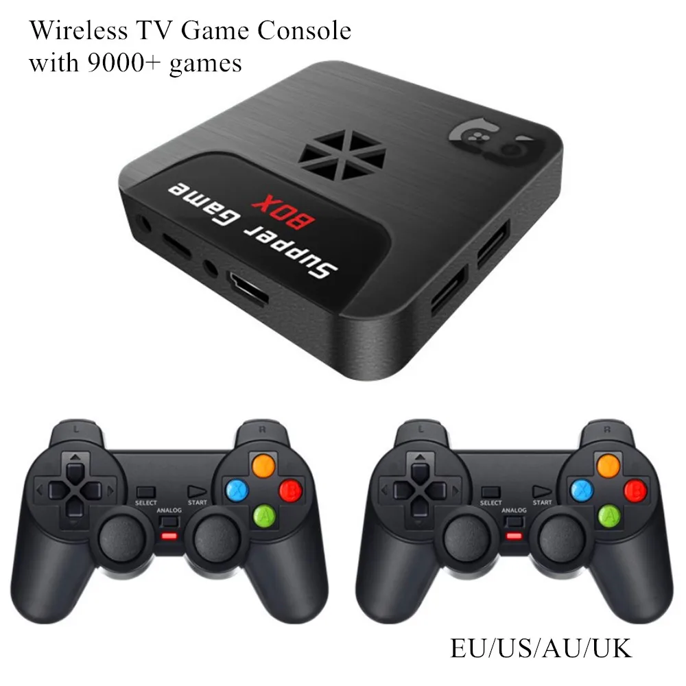 Супер Игровая приставка 2 4G беспроводной игровой плеер 64 Гб PS1 PSP Аркада 9163 3D Ретро