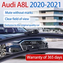 

ShangKeWen Car Boneless Silicone Windshield Wipers Blade For Audi A8L 2020-2021 Universal Noise Reduction Wiper Audi Accessori