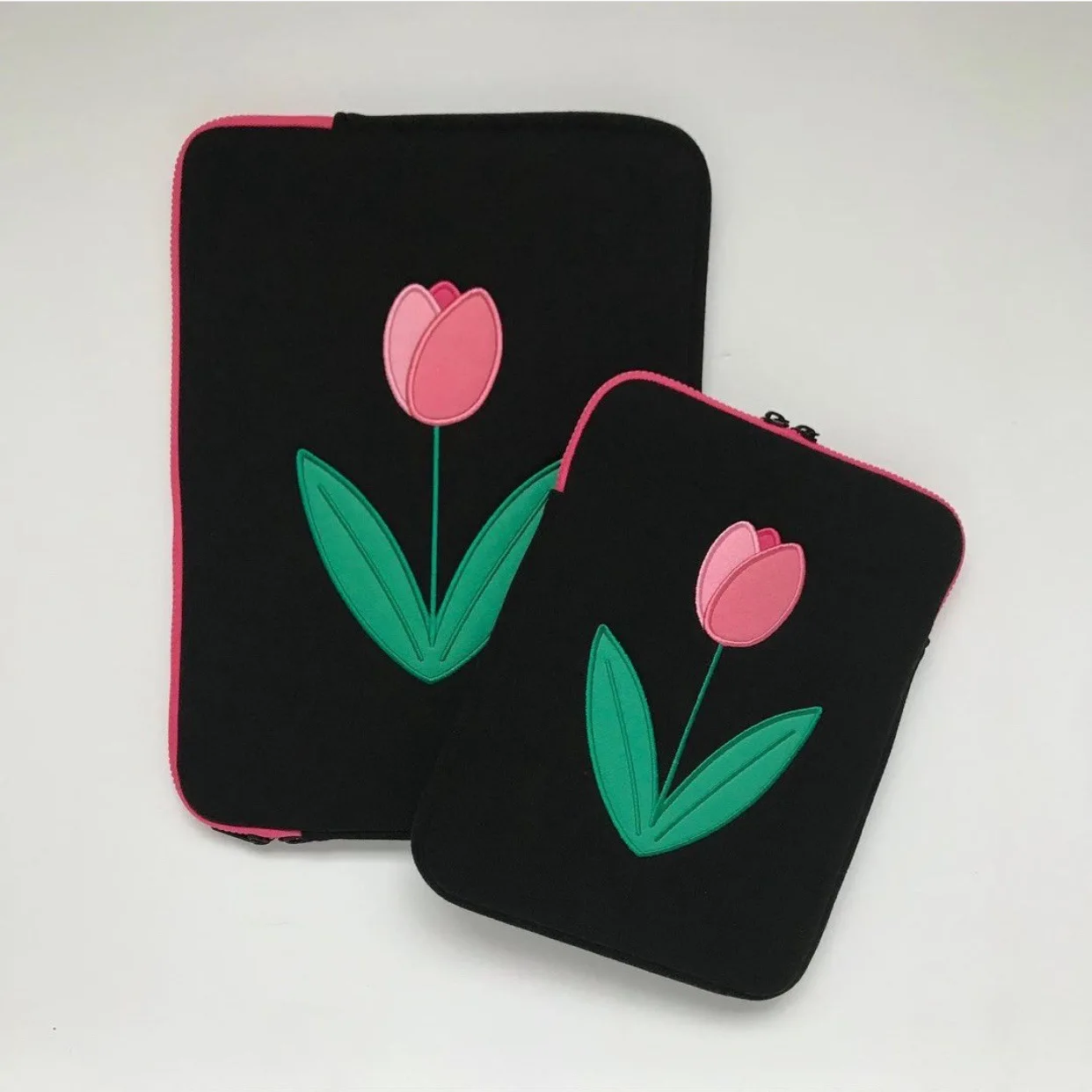 Korea Tulip Tablet Case Storage Bag Laptop IPad Pouch 11 13 15 Inch