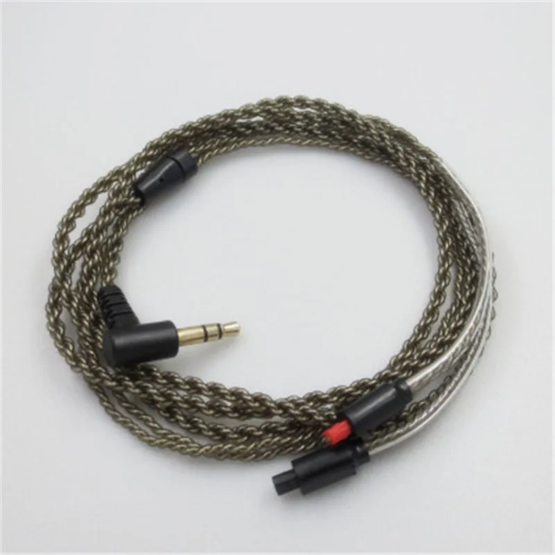 Replacement Audio Cable For Audio Technica ATH im50 im70 03 im04 Headphones Silver Plated Cord Wire 23 AugT2