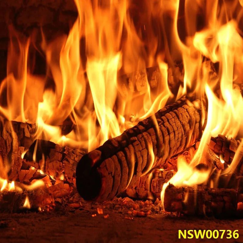 Ethanol Fireplace Accessories Laeacco Christmas Festivals Fireplace Fire Wood Burning Party Home Decor Pattern Photo Background Photography Backdrop Photocall