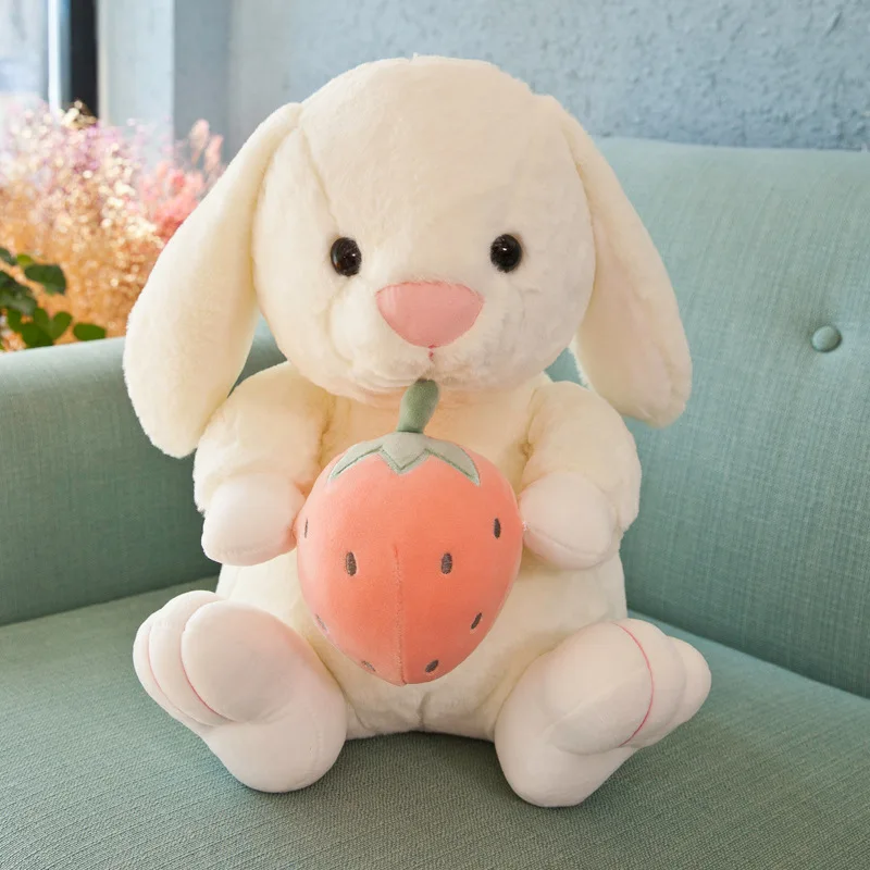 

New Style Plush Toys Fruit Rabbit Doll Long Ear Sit Rabbit Doll Girl'S Gift Children Doll