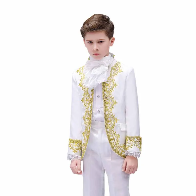 Новинка; Детский костюм для мальчиков в викторианском стиле; костюм короля и принца; маскарадный костюм для мальчиков; нарядное платье; подарок на день рождения для мальчиков; детская От 3 до 14 лет