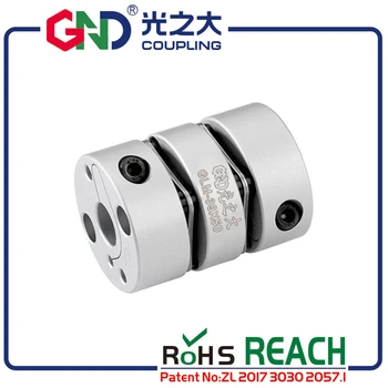

GND flexible coupling high-speed OD 28x32.2mm double diaphragm clamp coupling bore 5x8mm elastic sensitive CNC shaft coupler