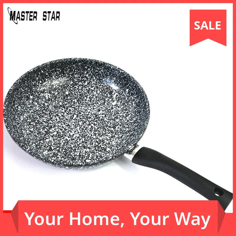Master Star PFOA Free Snowflake Ceramic Coating Fry Pan Set 20-30cm Non-Stick Skillets Egg Steak Sarten Induction Kit Cooker