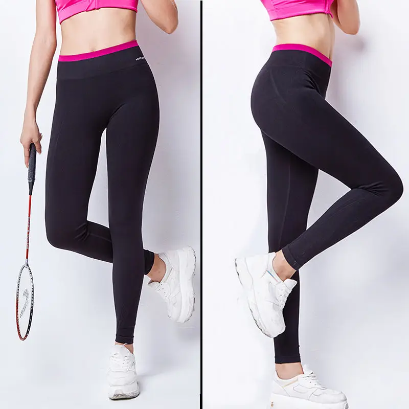 

high waist leggings yoga pants sports fitness quick-drying trousers high waist was thin high elastic slim hips tights gothic
