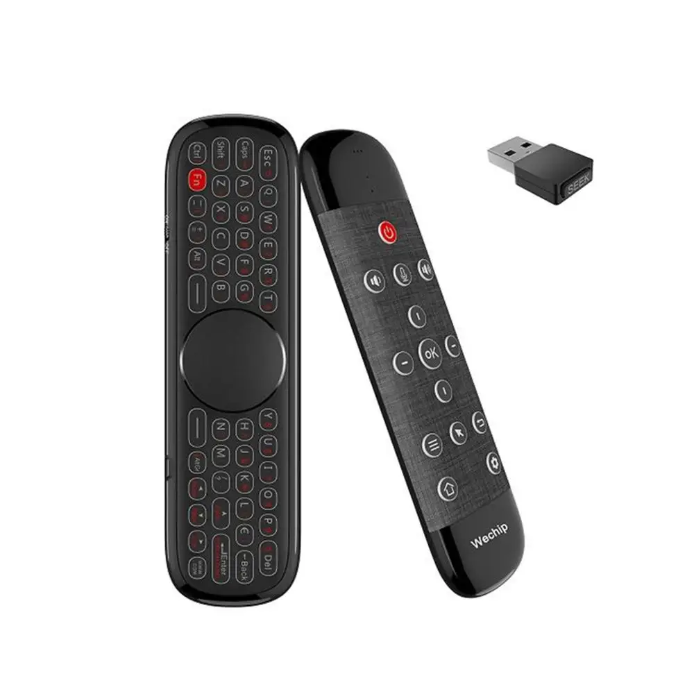 Пульт дистанционного управления Wechip W2 Pro Air Mouse с микрофоном 2 4 ГГц | Электроника