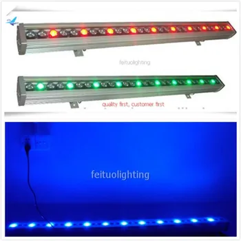 

(8/lot) IP65 RGB 36x3w wall washer led Outdoor Garden Flood Light DMX512 Control RGB led wall washer with fly case